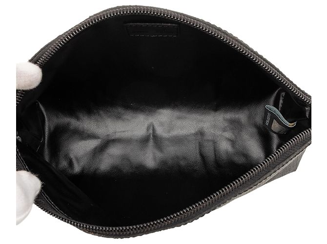 Fendi Black Zucca Coated Canvas Cosmetic Pouch - view 4