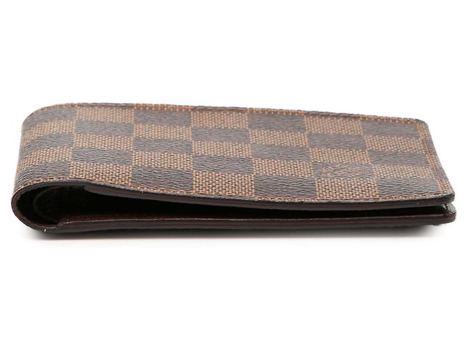 Cartera Slender Louis Vuitton Marrón Damier Ebene Castaño - vista 3