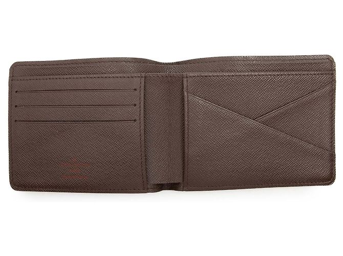 Cartera Slender Louis Vuitton Marrón Damier Ebene Castaño - vista 4