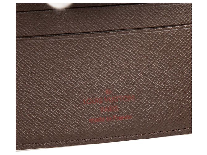 Cartera Slender Louis Vuitton Marrón Damier Ebene Castaño - vista 5