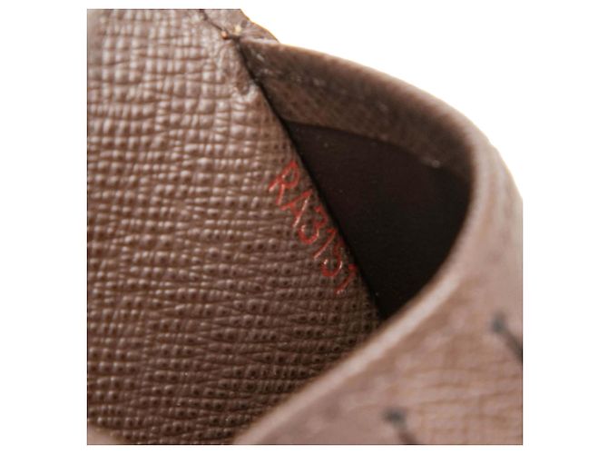 Cartera Slender Louis Vuitton Marrón Damier Ebene Castaño - vista 6