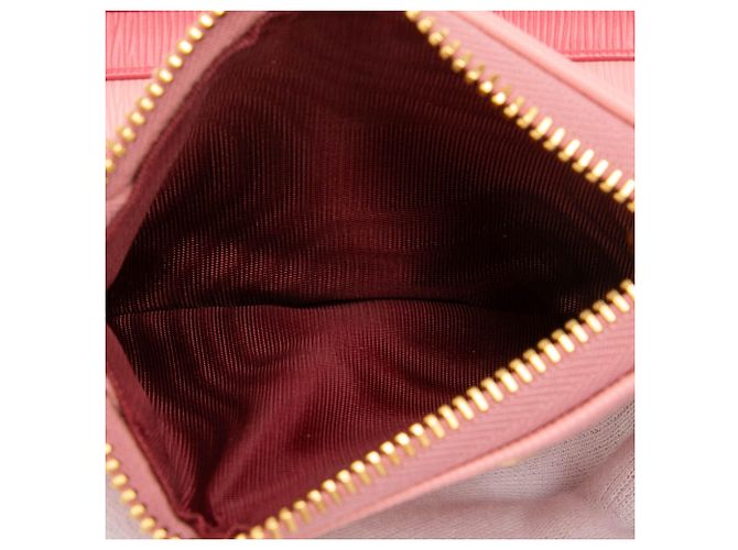 Cartera Bifold Prada Pink Vitello Move Rosa - vista 4