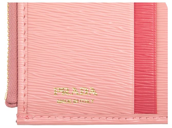Cartera Bifold Prada Pink Vitello Move Rosa - vista 5