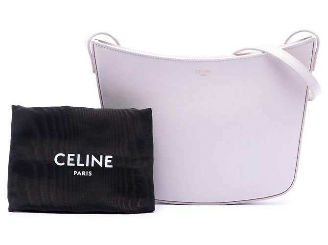 16 Céline Borsa a spalla Celine Pink Medium Shiny Calfskin Croque Rosa - vista 7