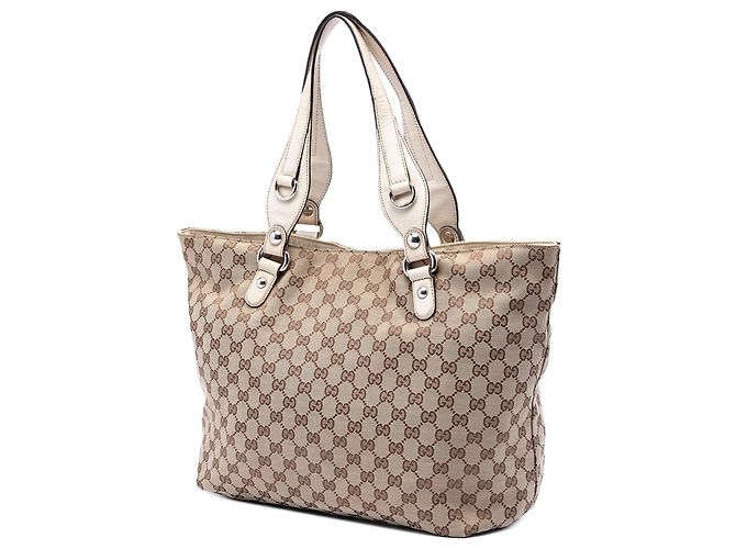 Gucci Beige Medium GG Canvas Icon Bit Tote - Ansicht 2
