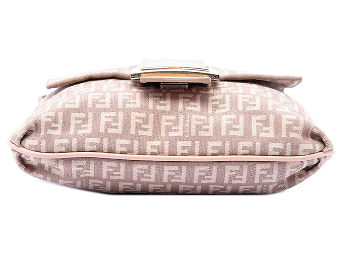 Fendi Pink Zucchino Canvas Crossbody Rosa - vista 3