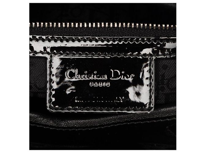 Lady Dior Cannage em verniz preto grande - vista 5