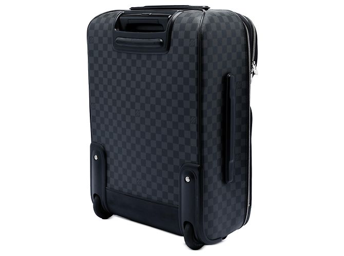 Louis Vuitton Black Damier Graphite Pegase Business Luggage 55 Nero - vista 2