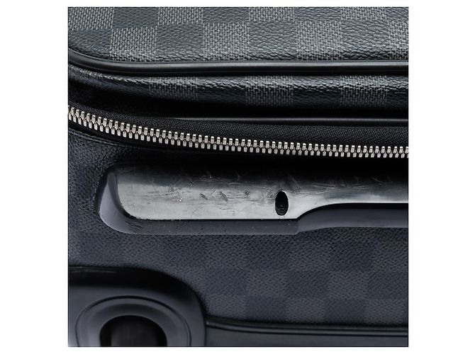 Louis Vuitton Black Damier Graphite Pegase Business Luggage 55 Nero - vista 7