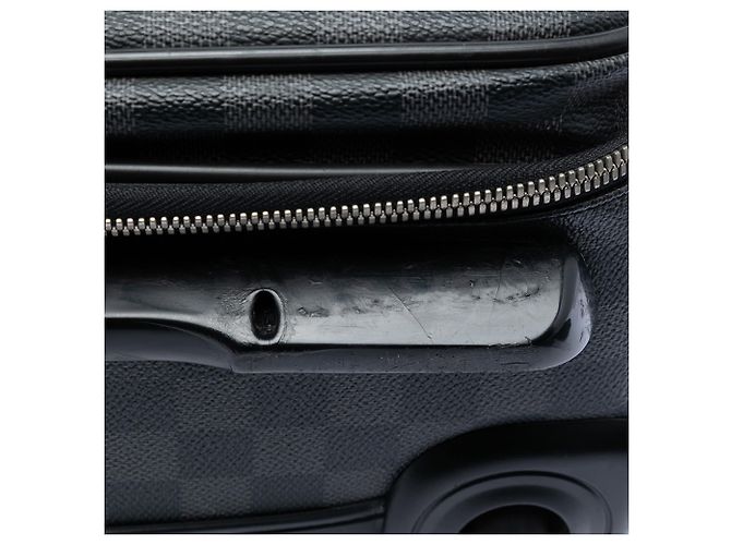 Louis Vuitton Black Damier Graphite Pegase Business Luggage 55 Nero - vista 8