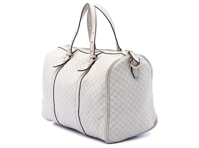 Borsa Boston Nice Microguccissima bianca Gucci Bianco Crudo - vista 2