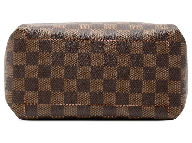 Louis Vuitton Marrone Damier Ebene Belmont PM - vista 3