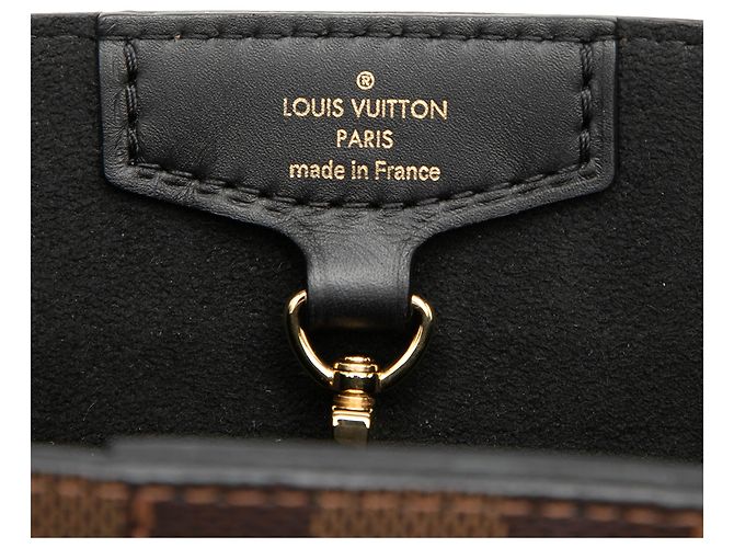 Louis Vuitton Marrone Damier Ebene Belmont PM - vista 5