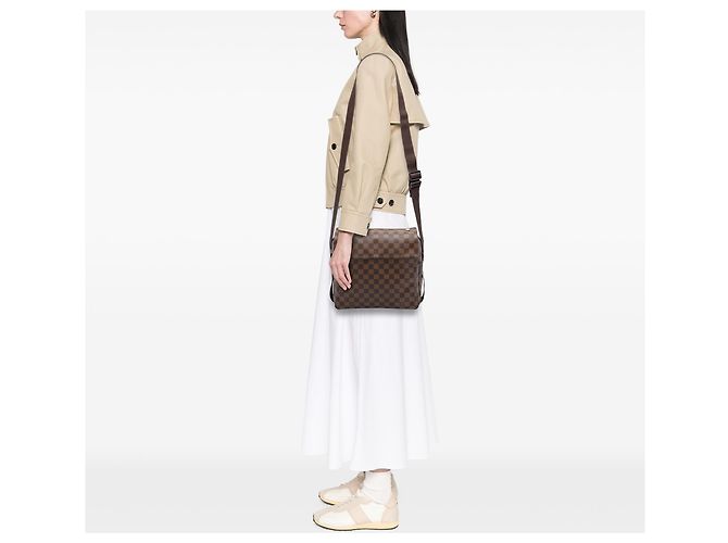Louis Vuitton Marrone Damier Ebene Naviglio - vista 6