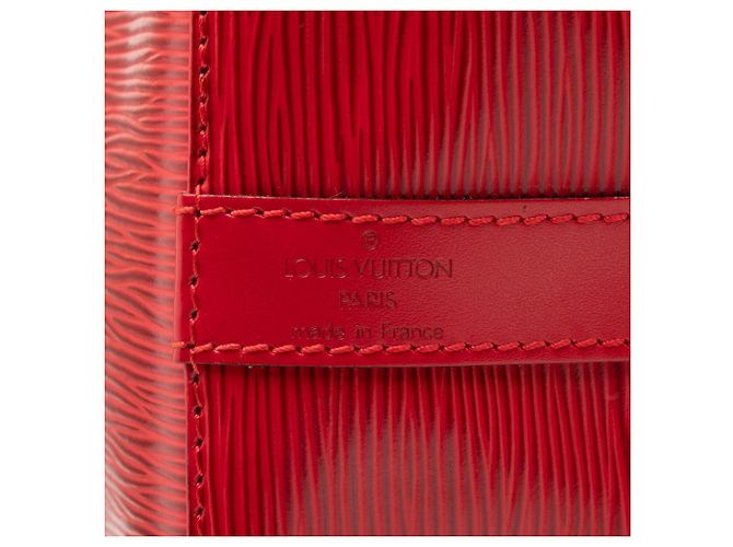 Louis Vuitton Petit Noe in pelle Epi rossa Rosso - vista 5