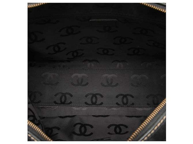 Borsa Chanel Black CC Lambskin Wild Stitch Nero - vista 4