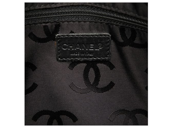 Borsa Chanel Black CC Lambskin Wild Stitch Nero - vista 5