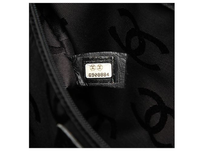 Borsa Chanel Black CC Lambskin Wild Stitch Nero - vista 6