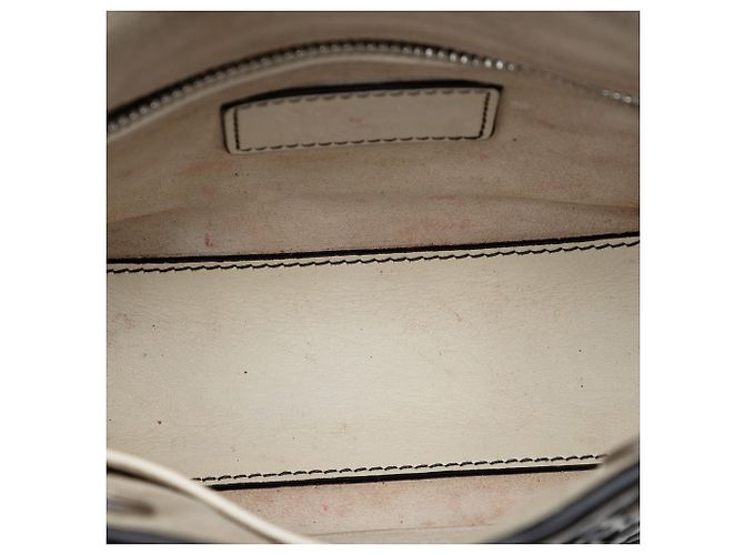 Dior White Mini Calfskin Flower Embroidered Lady Dior - view 4