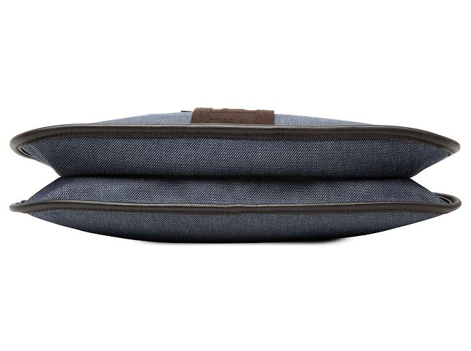 Pochette crossbody in denim blu Fendi - vista 3