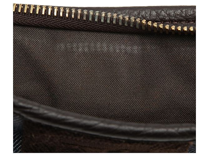 Pochette crossbody in denim blu Fendi - vista 5