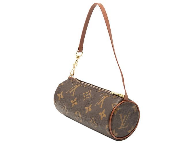 Louis Vuitton Marrón Monogram Papillon Pochette Castaño - vista 2