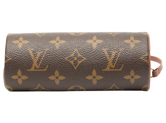 Louis Vuitton Marrón Monogram Papillon Pochette Castaño - vista 3
