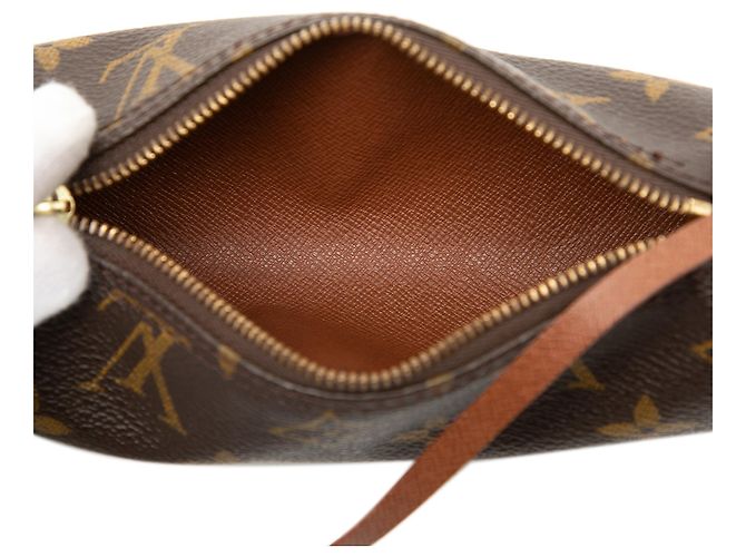 Louis Vuitton Marrón Monogram Papillon Pochette Castaño - vista 4