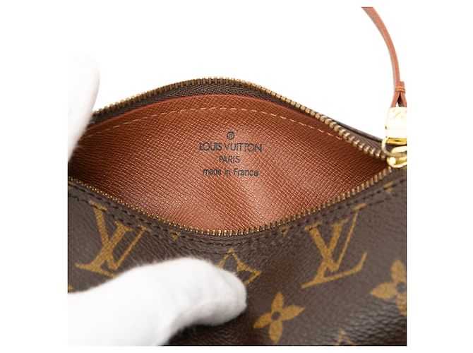 Louis Vuitton Marrón Monogram Papillon Pochette Castaño - vista 5