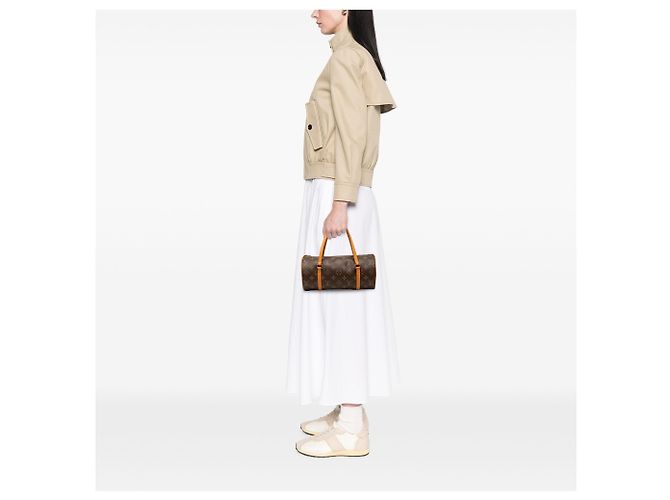 Louis Vuitton Marrone Monogram Papillon 28 - vista 7