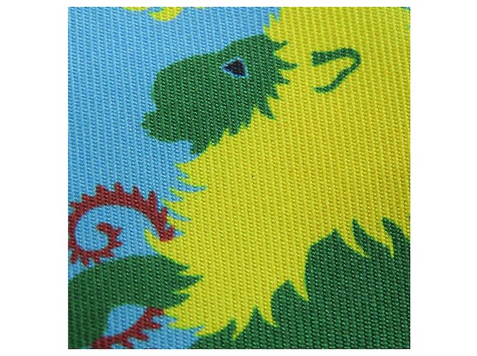 Sciarpa Twilly in seta Hermès Blue Sous Le Charme D Orphee Blu scuro - vista 6