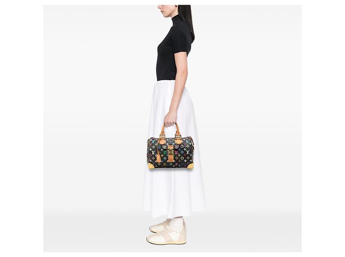 Louis Vuitton Black Monogram Multicolore Speedy 30 - view 7