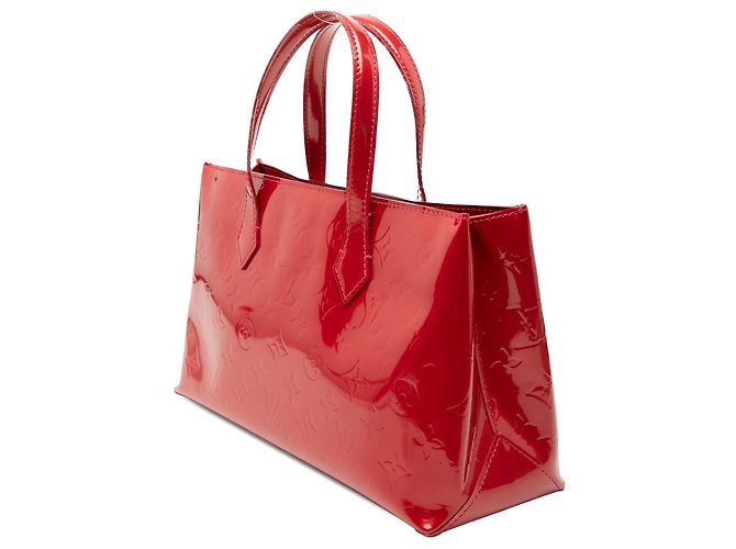 Louis Vuitton Red Monogram Vernis Wilshire PM Rosso - vista 2