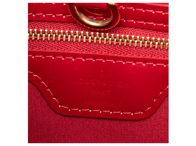 Louis Vuitton Red Monogram Vernis Wilshire PM Rosso - vista 5