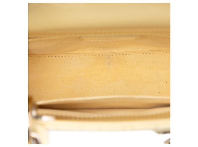 Lady Dior Small Cannage in vernice giallo - vista 4