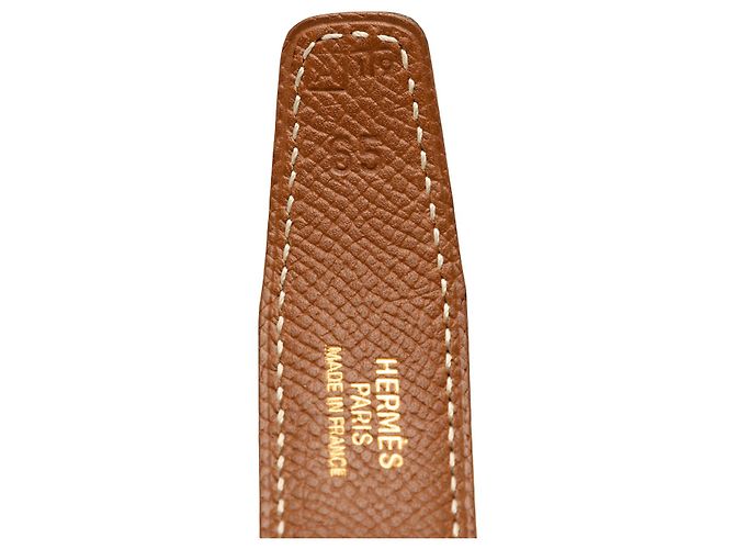 Cintura reversibile Hermès Constance H in Epsom nero e Box Calf - vista 6