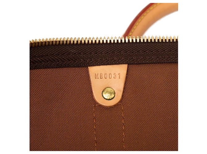 Louis Vuitton Marrone Monogram Keepall Bandouliere 60 - vista 6
