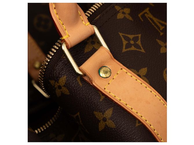 Louis Vuitton Marrone Monogram Keepall Bandouliere 60 - vista 7