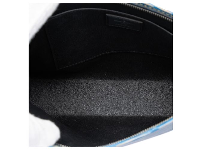 Beauty case Louis Vuitton in Toile Epi Denim blu 26 - vista 4