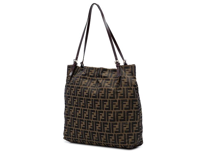 Tote em canvas Zucca marrom Fendi - vista 2