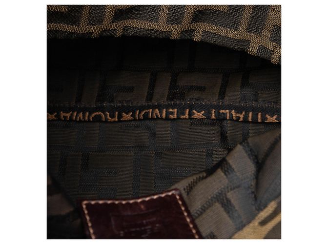 Tote em canvas Zucca marrom Fendi - vista 4