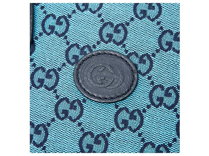 Gucci Tote aus blauem GG-Interlock-Canvas, klein - Ansicht 5