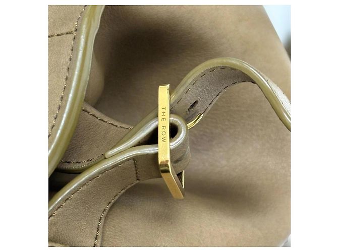 The Row Borsa Classica Muschio Marrone Cachi - vista 12