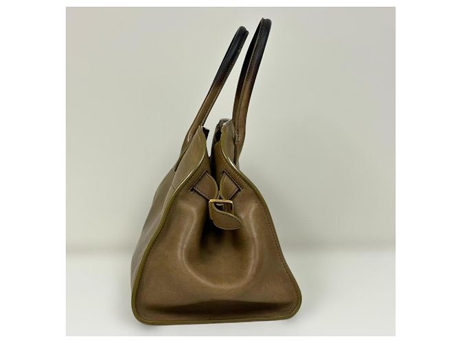 The Row Borsa Classica Muschio Marrone Cachi - vista 4