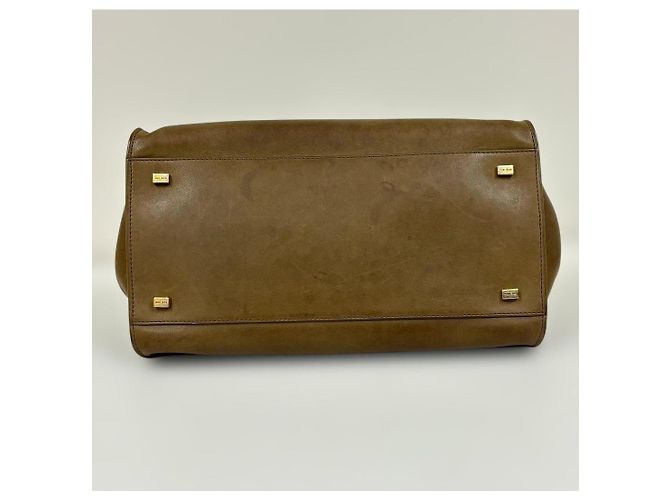 The Row Borsa Classica Muschio Marrone Cachi - vista 5