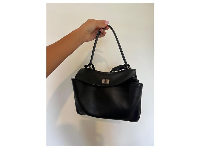 Balenciaga Rodeo Small Borsa a mano in pelle nera Nero - vista 2