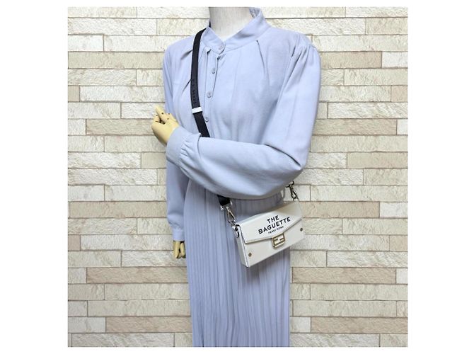 Fendi x Marc Jacobs Collaboration Baguette Phone Pouch Shoulder Bag White - view 2