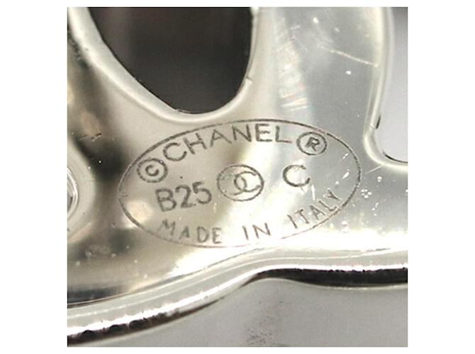 Orecchini Chanel in metallo argento - vista 4