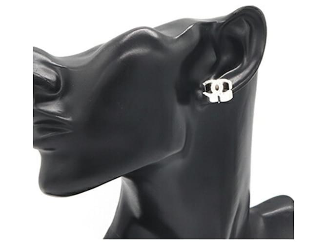 Orecchini Chanel in metallo argento - vista 7