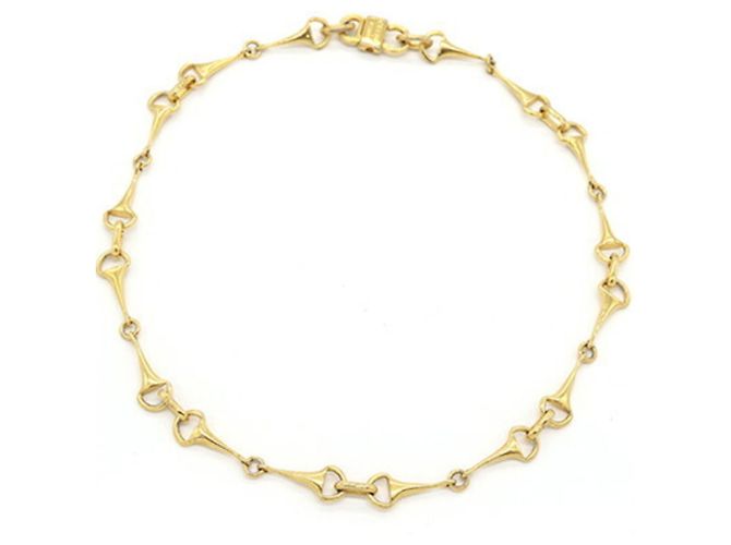 Céline Collana Horsebit in metallo dorato Celine D'oro - vista 2